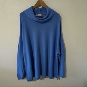 J Jill Slouchy Cowl Neck Pullover Sweater Cotton Blend Relaxed Fit-4X